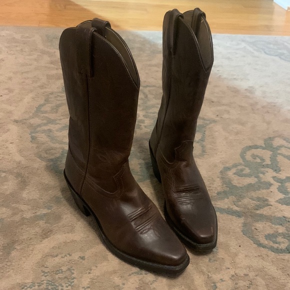 Durango Leather Cowboy Boots - Picture 1 of 4